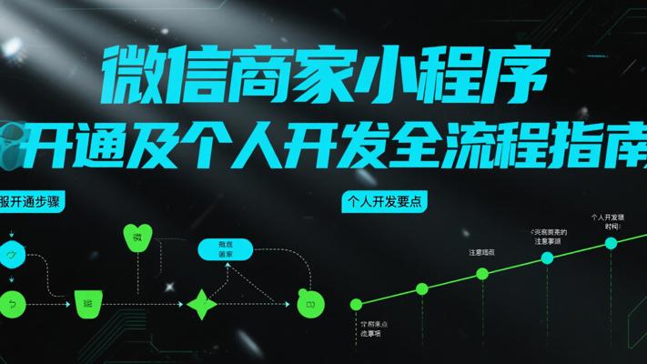 微信商家小程序客服开通及个人开发全流程指南