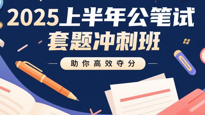 2025上半年公考笔试套题冲刺班：助你高效夺分