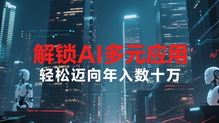解锁AI多元应用，轻松迈向年入数十万