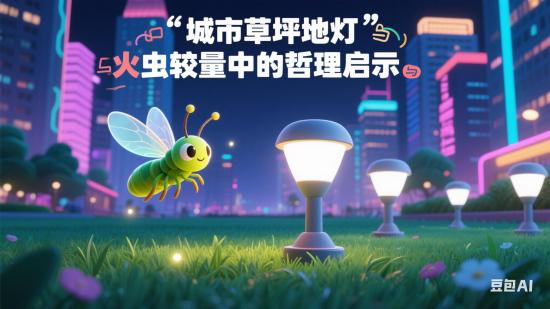 城市草坪地灯与萤火虫较量中的哲理启示