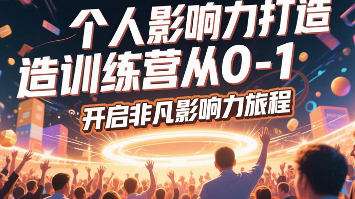《个人影响力打造训练营从0-1》：开启非凡影响力旅程