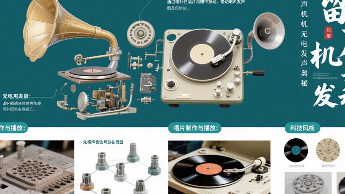 拆解留声机探索其无电发声及唱片制作播放奥秘