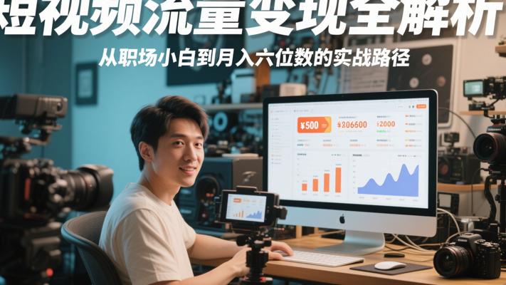 短视频流量变现全解析：从职场小白到月入六位数的实战路径
