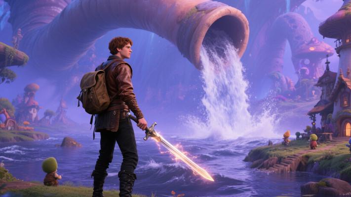 人类吸管成武器水淹小人国亚瑟勇闯奇幻世界救险