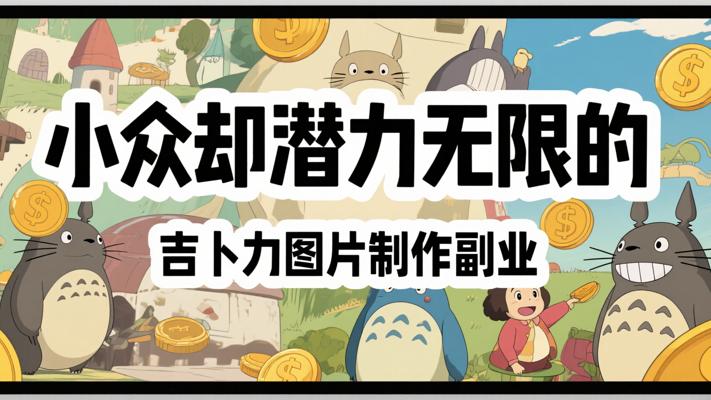 小众却潜力无限的吉卜力图片制作副业