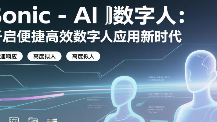Sonic-AI数字人：开启便捷高效数字人应用新时代