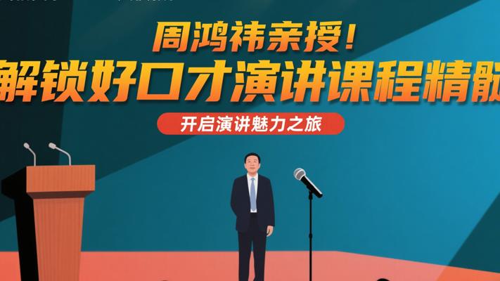 周鸿祎亲授！解锁好口才演讲课程精髓
