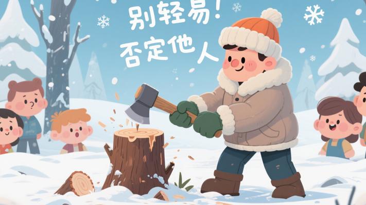 从冬天砍树故事领悟别轻易否定他人的智慧