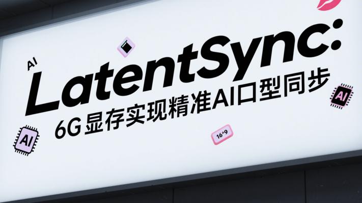 LatentSync：6G显存实现精准AI口型同步