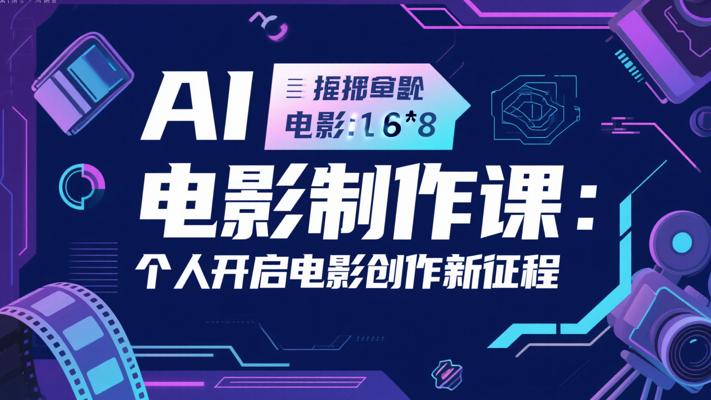 AI电影制作课：个人开启电影创作新征程