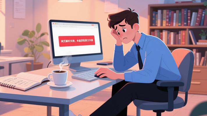 网页解析失败未能获取原文内容的故事创作