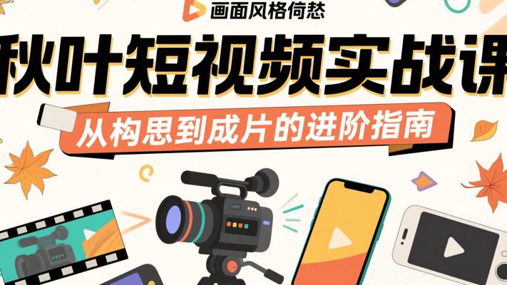 秋叶短视频实战课：从构思到成片的进阶指南