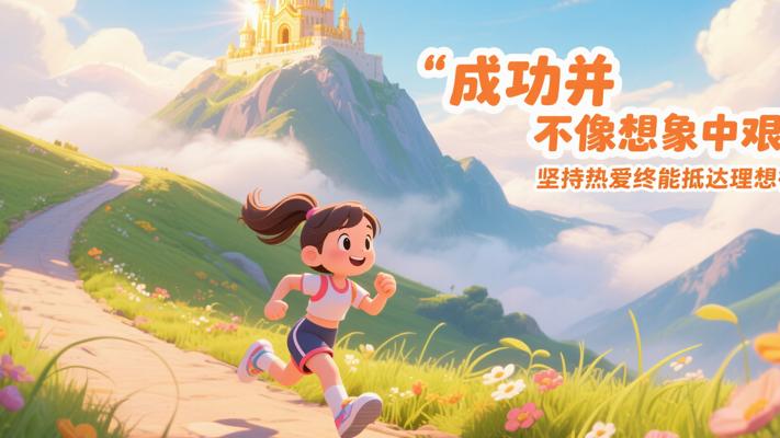 成功并不像想象中艰难坚持热爱终能抵达理想彼岸