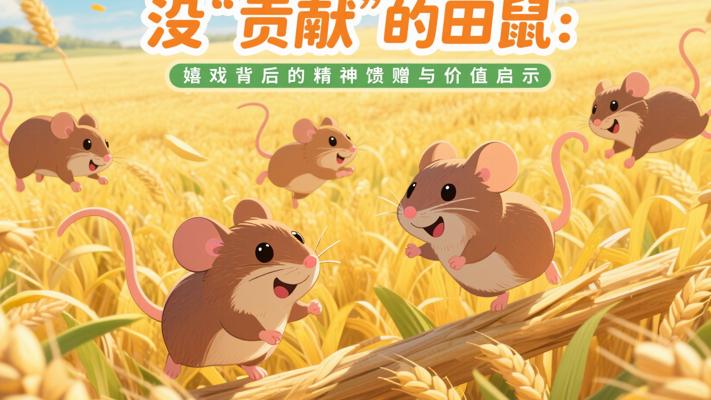 没“贡献”的田鼠：嬉戏背后的精神馈赠与价值启示