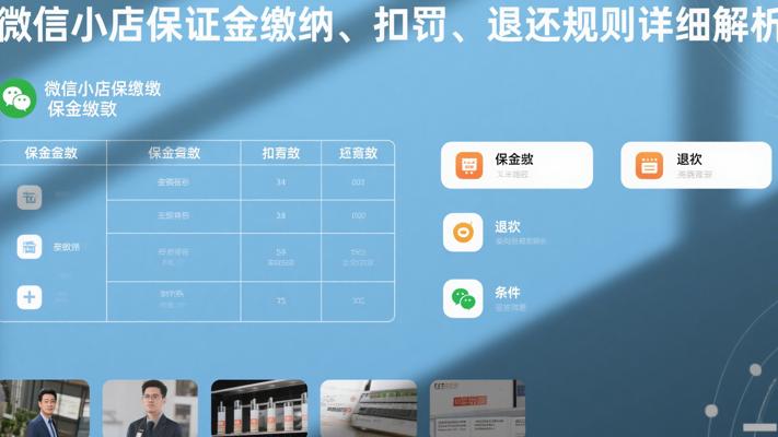 微信小店保证金缴纳、扣罚、退还规则详细解析