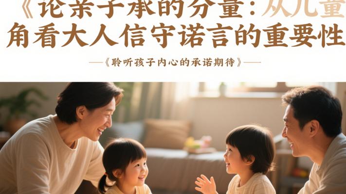 论亲子承诺的分量：从儿童视角看大人信守诺言的重要性