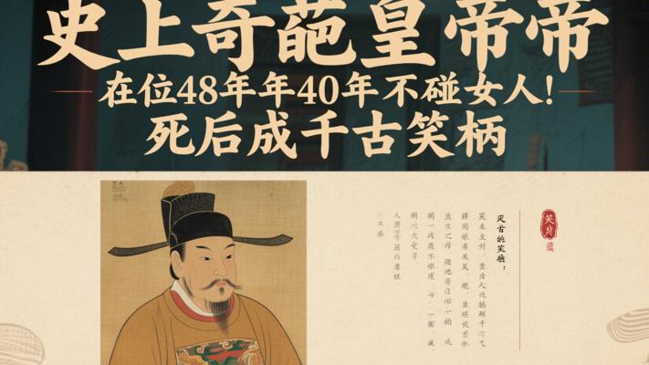 史上奇葩皇帝在位48年40年不碰女人 死后成千古笑柄