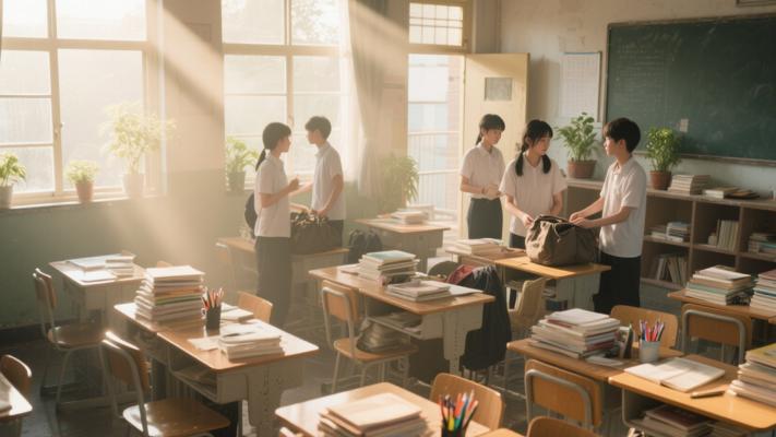 分班时光的尾声：合班前的课桌独白与新同桌的期待