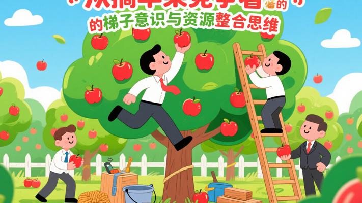 从摘苹果竞争看职场必备的梯子意识与资源整合思维