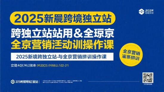 2025新版跨境独立站与全域营销实操课
