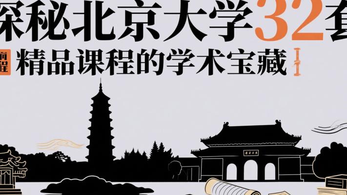 探秘北京大学32套精品课程的学术宝藏
