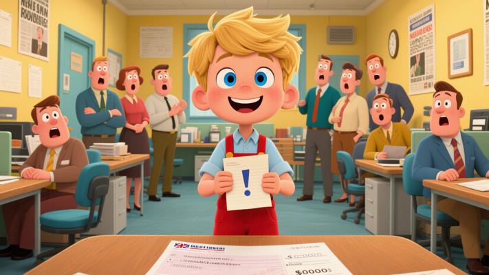 英国报纸高额征答中男孩以简单答案夺奖的故事