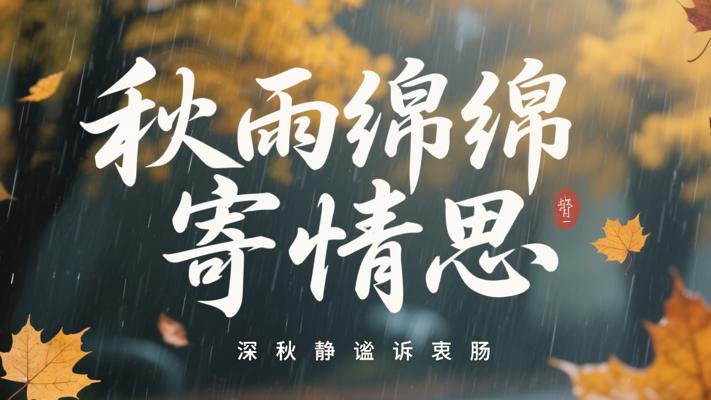 秋雨绵绵寄情思 深秋静谧诉衷肠