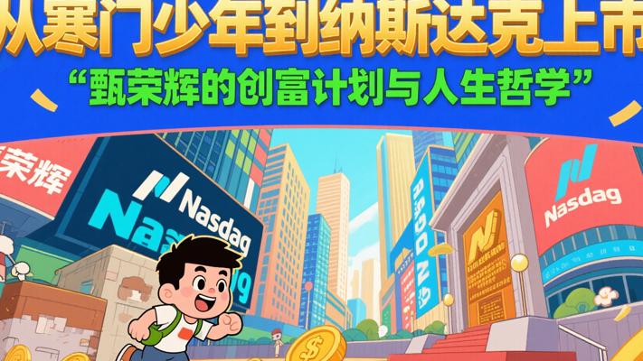 从寒门少年到纳斯达克上市：甄荣辉的创富计划与人生哲学