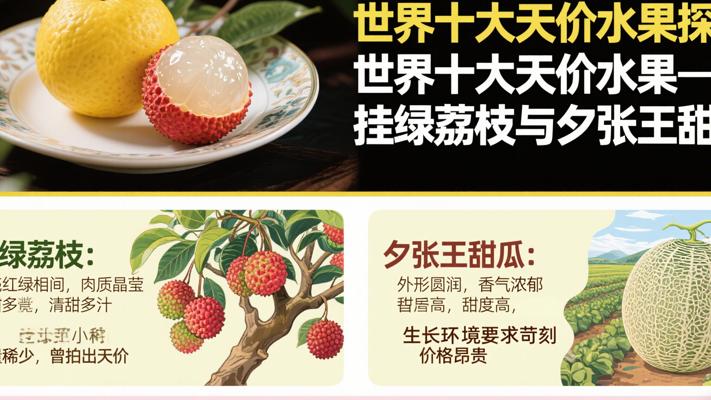 世界十大天价水果探秘挂绿荔枝夕张王甜瓜的奢华美味传奇