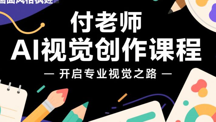 付老师AI视觉创作课程，开启专业视觉之路