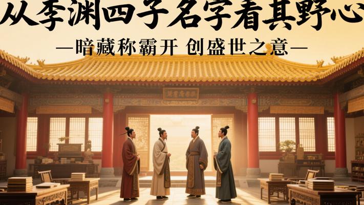 从李渊四子名字看其野心：暗藏称霸开创盛世之意