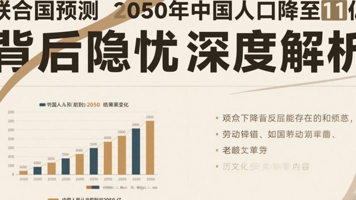 联合国预测2050年中国人口降至11亿 背后隐忧深度解析