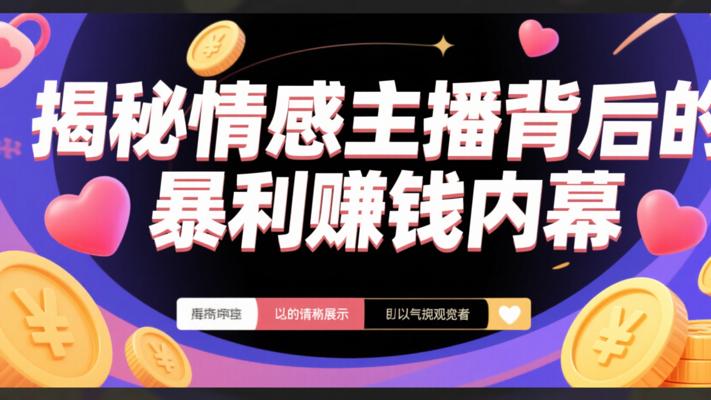 揭秘情感主播背后的暴利赚钱内幕