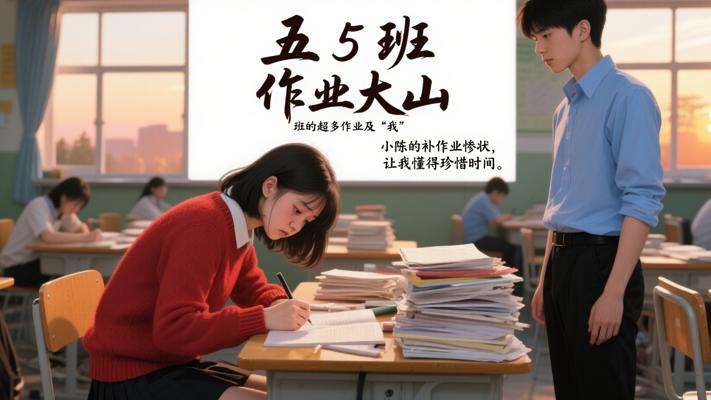 五5班作业超多同桌小陈补作业及我从中获得的教训