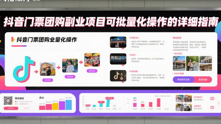 抖音门票团购副业项目可批量化操作的详细指南