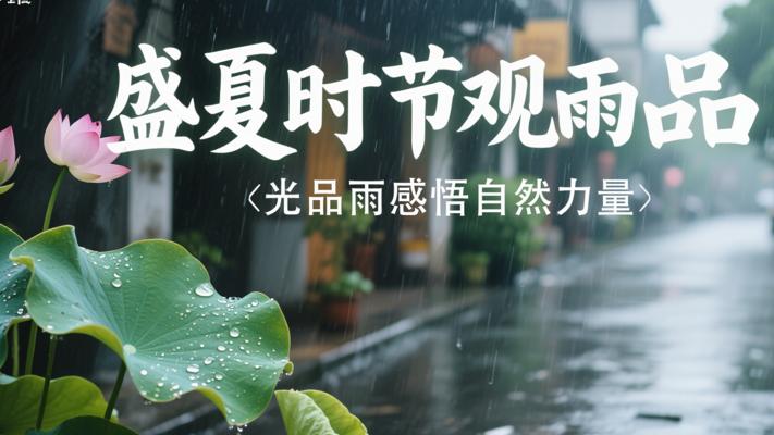 盛夏时节观雨品雨感悟自然力量