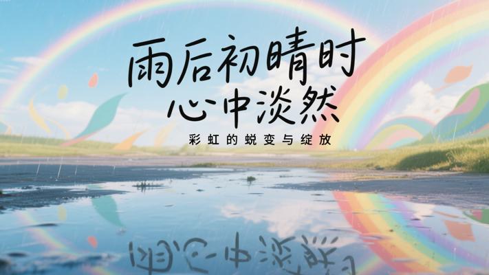 雨后初晴时心中淡然彩虹的蜕变与绽放