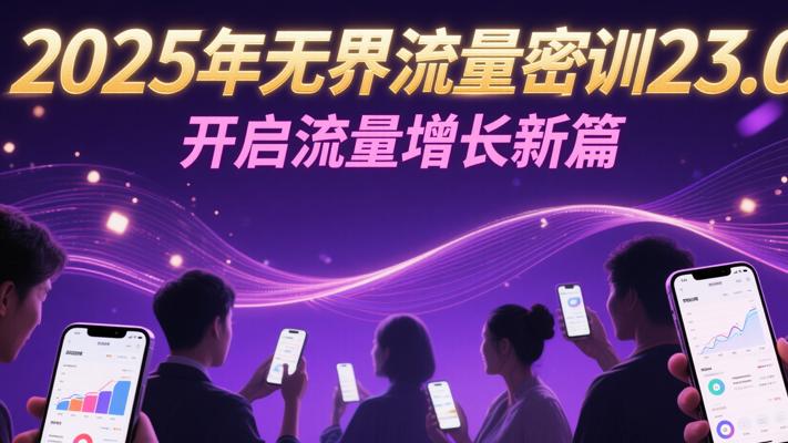 2025年无界流量密训23.0：开启流量增长新篇