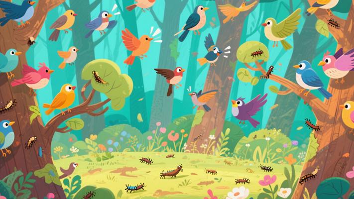 森林因嫌弃鸟鸣赶走众鸟后又请回的故事