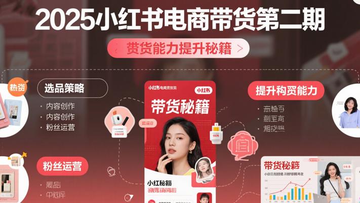 《2025小红书电商带货第二期》：带货能力提升秘籍