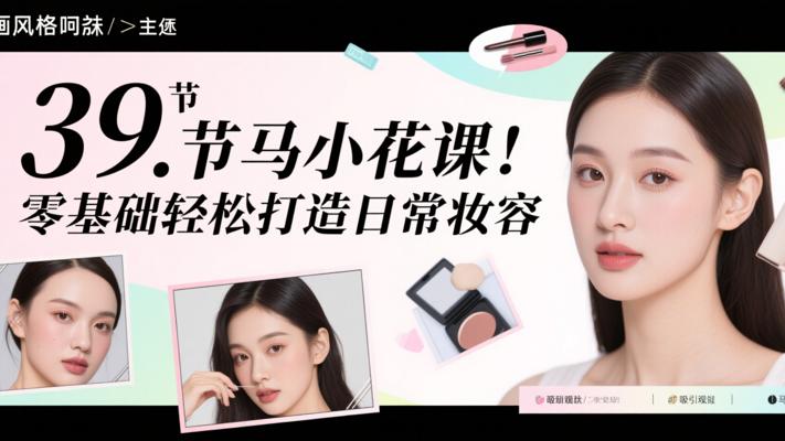 39节马小花课！零基础轻松打造日常妆容