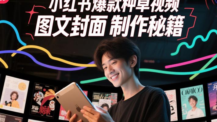 小红书爆款种草视频图文封面制作秘籍