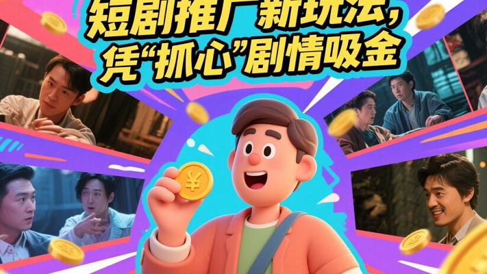 短剧推广新玩法，凭“抓心”剧情吸金