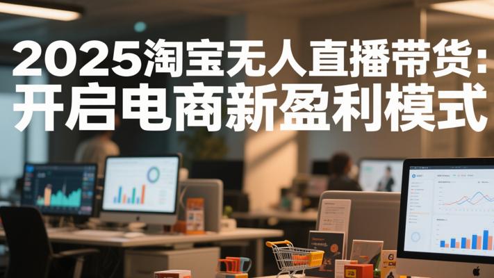 2025淘宝无人直播带货：开启电商新盈利模式