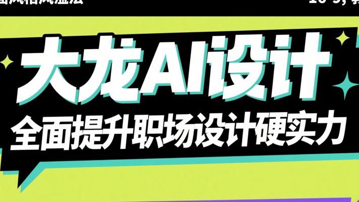《大龙AI设计》：全面提升职场设计硬实力