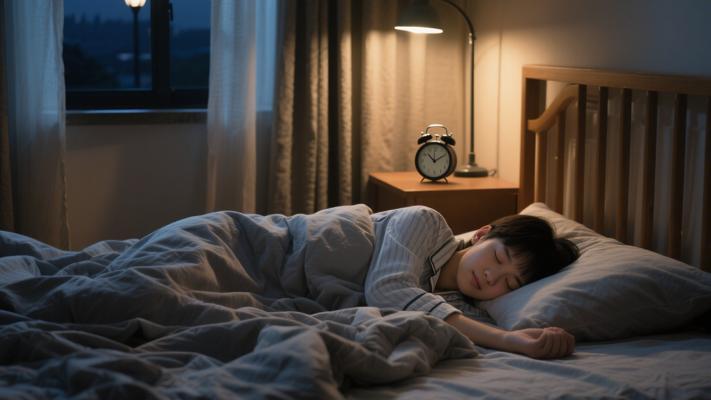 因爸爸关灯被迫睡觉结果一觉睡到晚上的经历