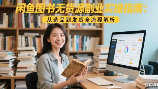 闲鱼图书无货源副业实操指南：从选品到发货全流程解析