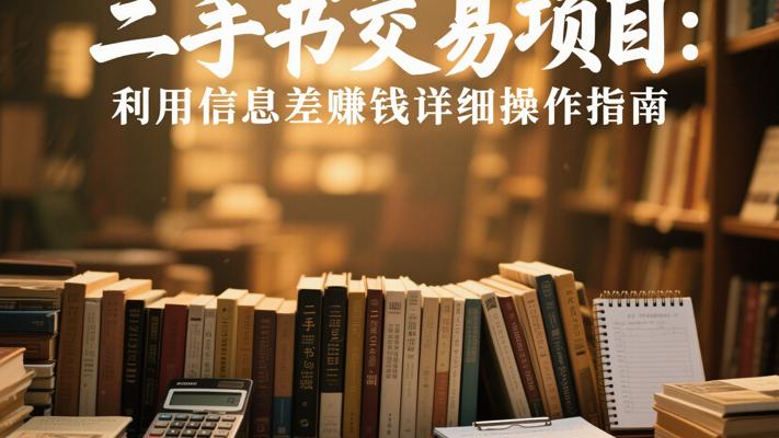 二手书交易项目利用信息差赚钱的详细操作指南