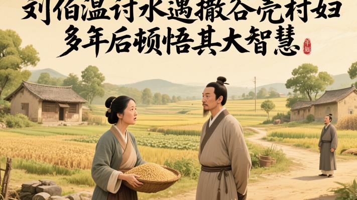 刘伯温讨水遇撒谷壳村妇 多年后顿悟其大智慧