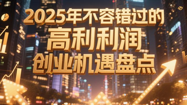 2025年不容错过的高利润创业机遇盘点